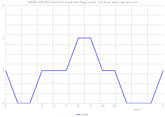 JAMES MELEN (United Kingdom) Page visits 2024 