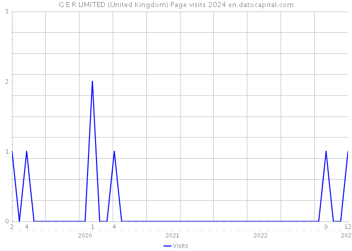 G E R LIMITED (United Kingdom) Page visits 2024 
