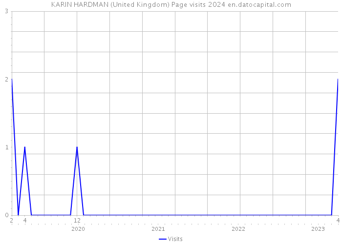 KARIN HARDMAN (United Kingdom) Page visits 2024 