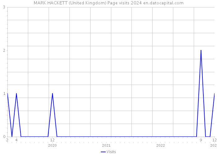 MARK HACKETT (United Kingdom) Page visits 2024 