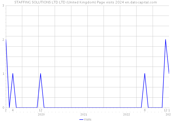 STAFFING SOLUTIONS LTD LTD (United Kingdom) Page visits 2024 