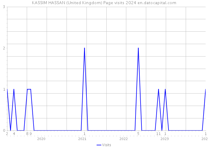 KASSIM HASSAN (United Kingdom) Page visits 2024 
