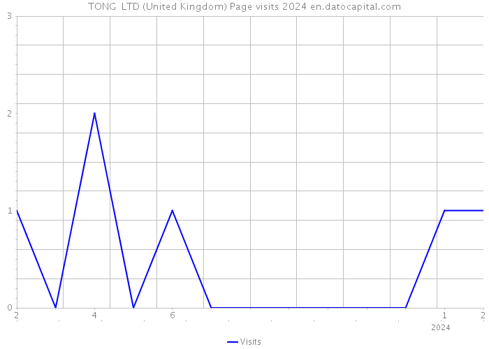 TONG+ LTD (United Kingdom) Page visits 2024 