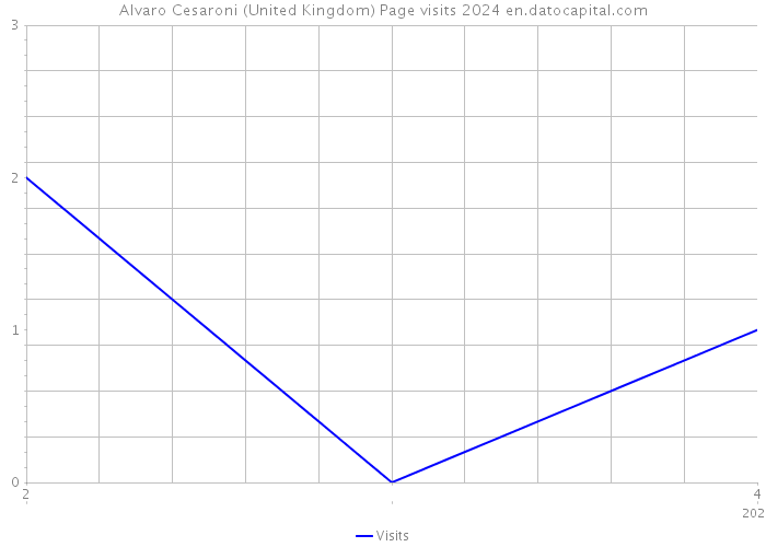 Alvaro Cesaroni (United Kingdom) Page visits 2024 