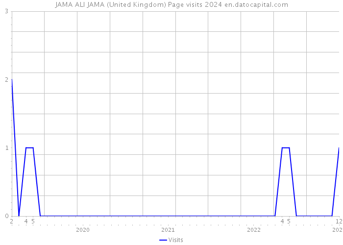 JAMA ALI JAMA (United Kingdom) Page visits 2024 