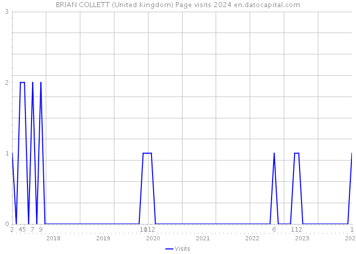 BRIAN COLLETT (United Kingdom) Page visits 2024 