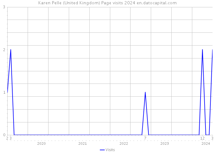 Karen Pelle (United Kingdom) Page visits 2024 