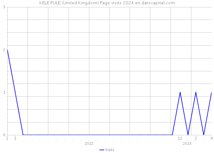 KELE PULE (United Kingdom) Page visits 2024 