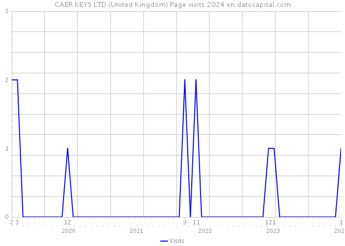 CAER KEYS LTD (United Kingdom) Page visits 2024 