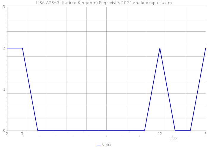 LISA ASSARI (United Kingdom) Page visits 2024 