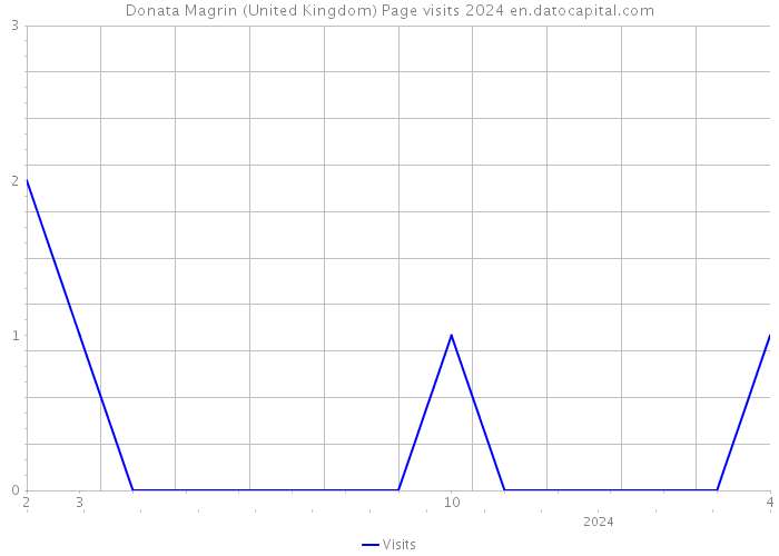 Donata Magrin (United Kingdom) Page visits 2024 