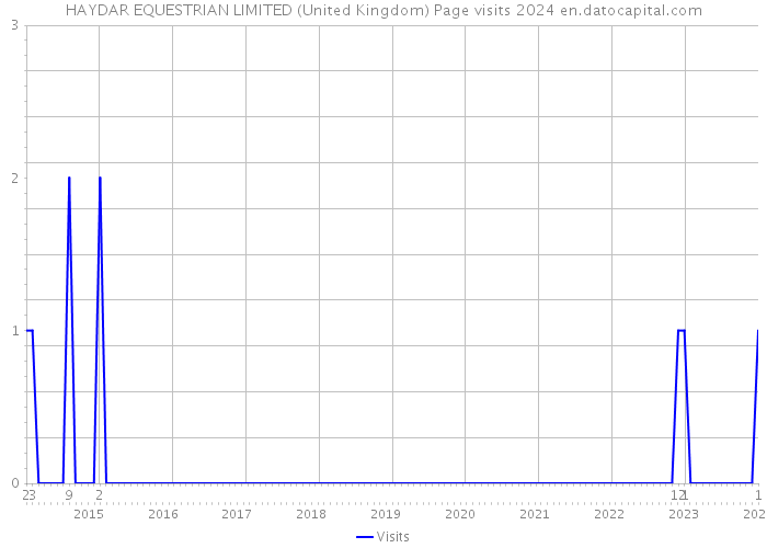 HAYDAR EQUESTRIAN LIMITED (United Kingdom) Page visits 2024 