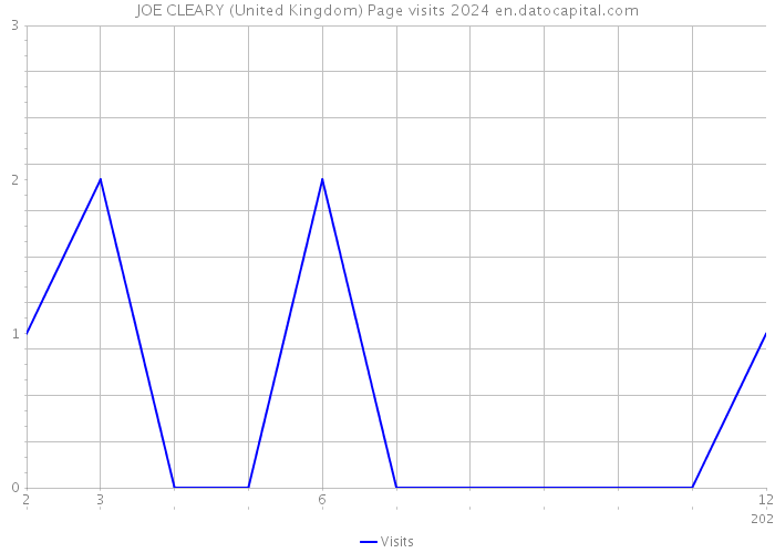 JOE CLEARY (United Kingdom) Page visits 2024 