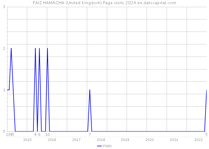 FAIZ HAMACHA (United Kingdom) Page visits 2024 