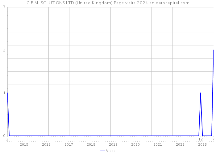 G.B.M. SOLUTIONS LTD (United Kingdom) Page visits 2024 