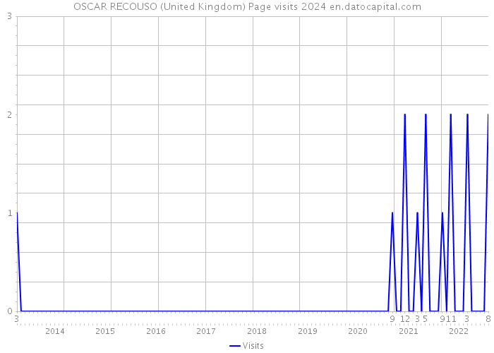 OSCAR RECOUSO (United Kingdom) Page visits 2024 