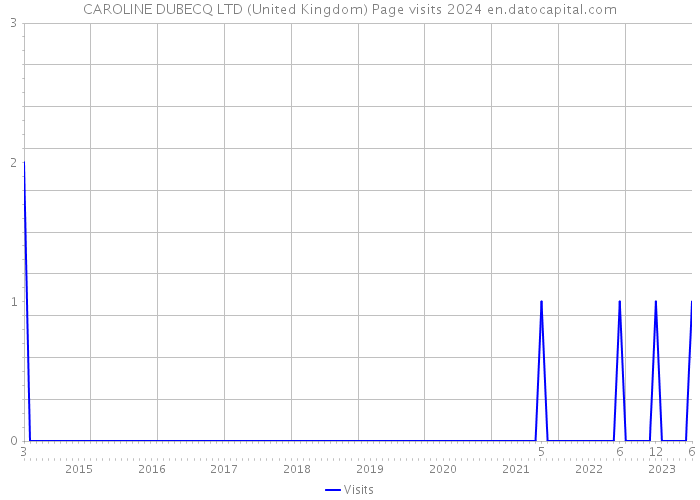 CAROLINE DUBECQ LTD (United Kingdom) Page visits 2024 