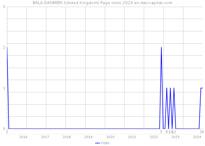 BALA DANMERI (United Kingdom) Page visits 2024 