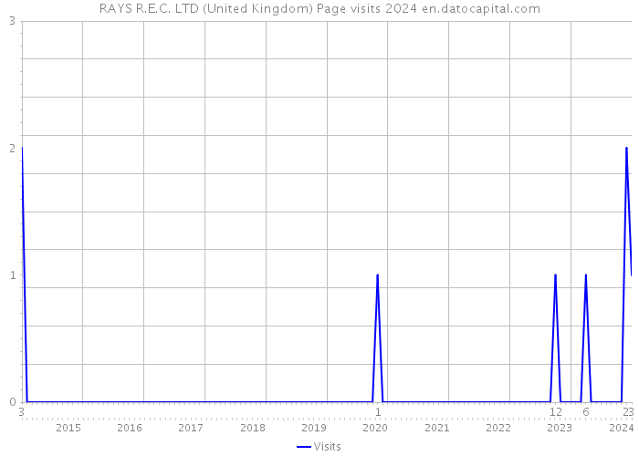RAYS R.E.C. LTD (United Kingdom) Page visits 2024 