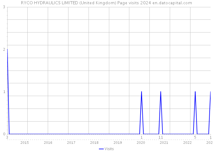 RYCO HYDRAULICS LIMITED (United Kingdom) Page visits 2024 