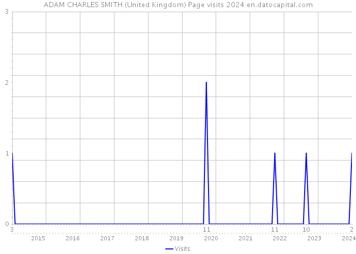 ADAM CHARLES SMITH (United Kingdom) Page visits 2024 