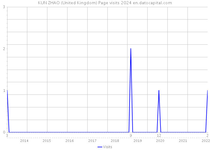 KUN ZHAO (United Kingdom) Page visits 2024 