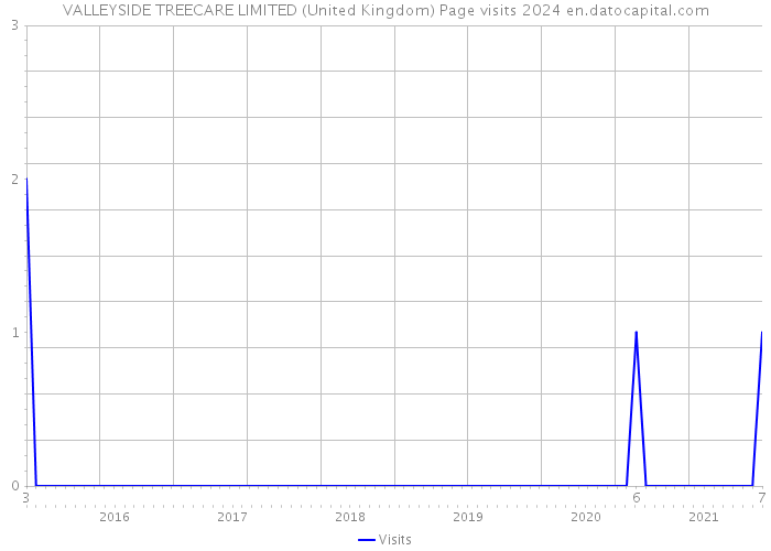 VALLEYSIDE TREECARE LIMITED (United Kingdom) Page visits 2024 