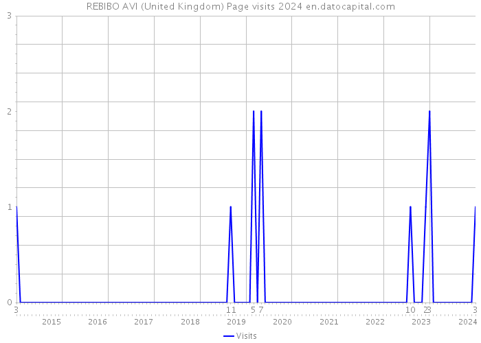 REBIBO AVI (United Kingdom) Page visits 2024 