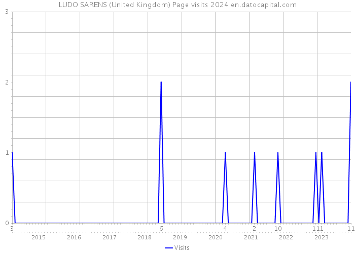LUDO SARENS (United Kingdom) Page visits 2024 