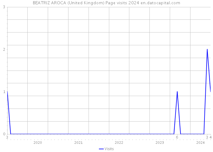 BEATRIZ AROCA (United Kingdom) Page visits 2024 