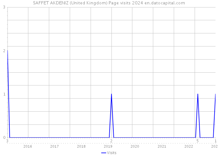 SAFFET AKDENIZ (United Kingdom) Page visits 2024 
