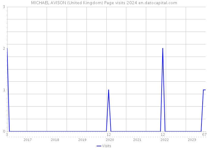 MICHAEL AVISON (United Kingdom) Page visits 2024 