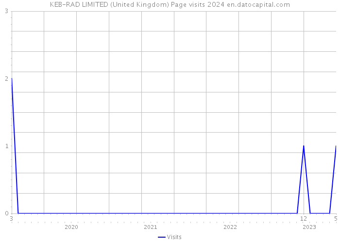 KEB-RAD LIMITED (United Kingdom) Page visits 2024 