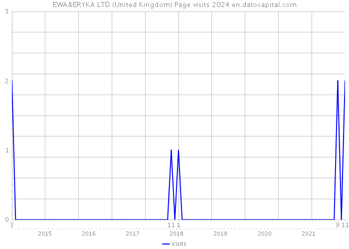 EWA&ERYKA LTD (United Kingdom) Page visits 2024 