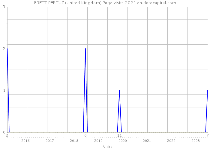 BRETT PERTUZ (United Kingdom) Page visits 2024 