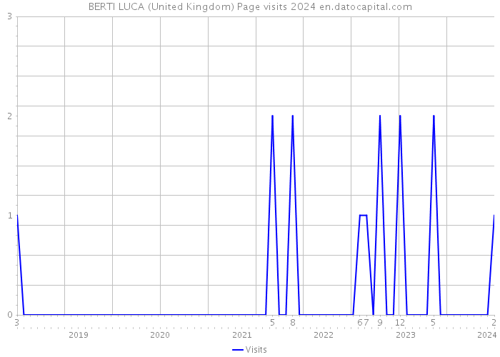 BERTI LUCA (United Kingdom) Page visits 2024 