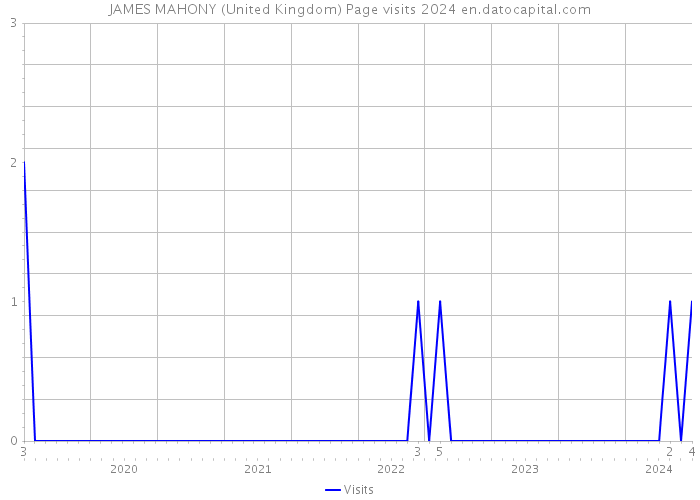 JAMES MAHONY (United Kingdom) Page visits 2024 