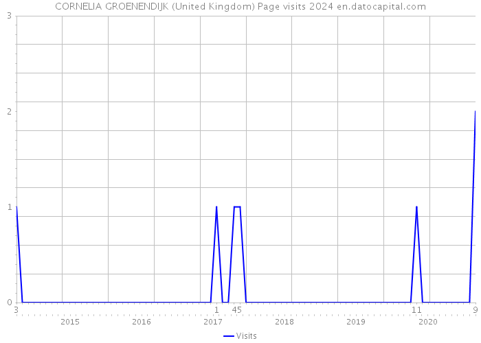 CORNELIA GROENENDIJK (United Kingdom) Page visits 2024 