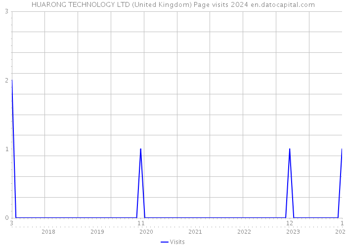 HUARONG TECHNOLOGY LTD (United Kingdom) Page visits 2024 