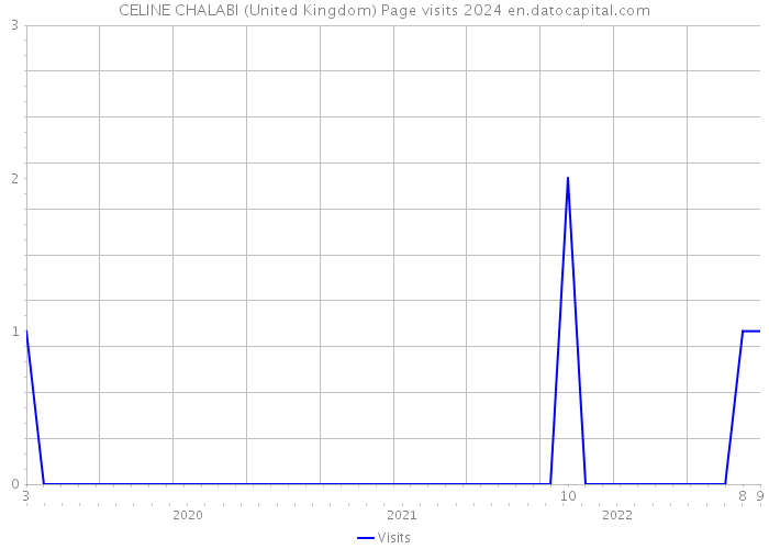 CELINE CHALABI (United Kingdom) Page visits 2024 