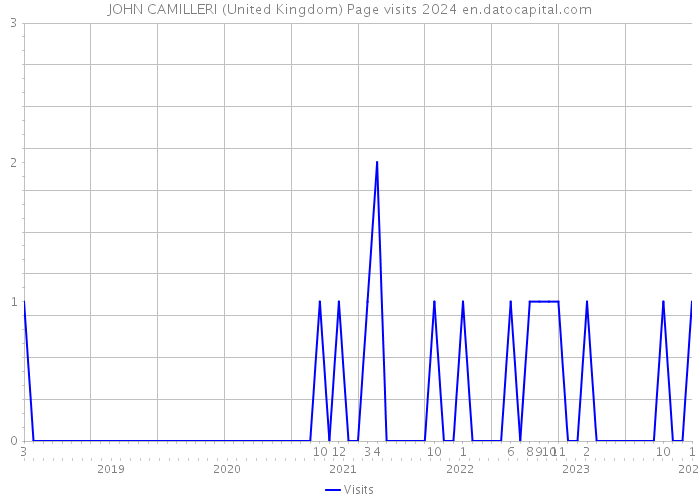 JOHN CAMILLERI (United Kingdom) Page visits 2024 