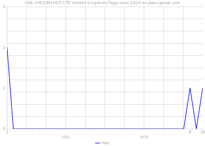 USA CHICKEN HUT LTD (United Kingdom) Page visits 2024 