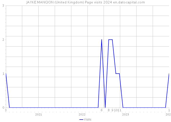 JAYKE MANGION (United Kingdom) Page visits 2024 