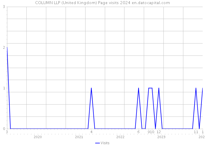 COLUMN LLP (United Kingdom) Page visits 2024 