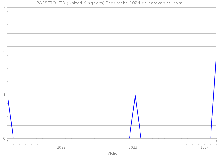 PASSERO LTD (United Kingdom) Page visits 2024 
