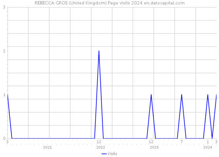 REBECCA GROS (United Kingdom) Page visits 2024 