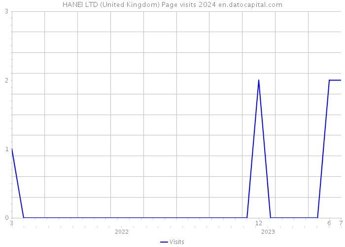 HANEI LTD (United Kingdom) Page visits 2024 