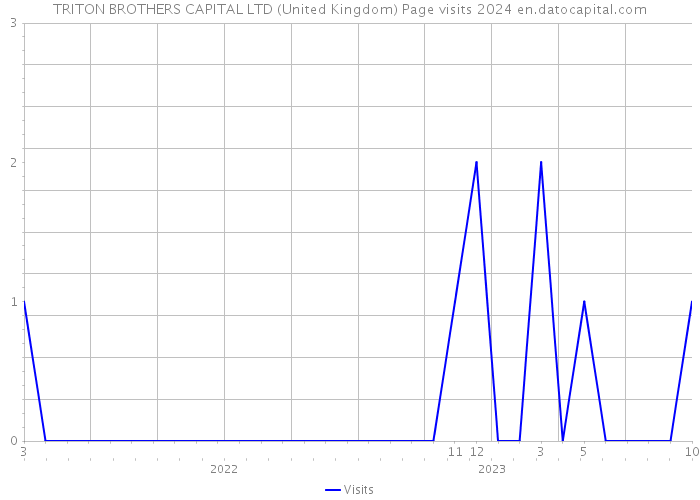 TRITON BROTHERS CAPITAL LTD (United Kingdom) Page visits 2024 