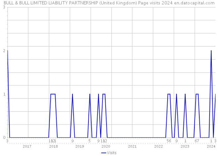 BULL & BULL LIMITED LIABILITY PARTNERSHIP (United Kingdom) Page visits 2024 