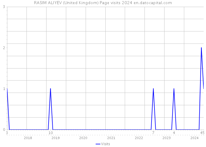 RASIM ALIYEV (United Kingdom) Page visits 2024 